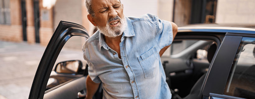auto accident injury patient in need of back pain treatment in Wilmington