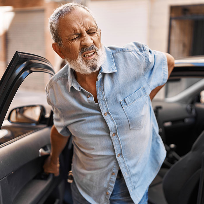 auto accident injury treatment in Wilmington for back pain