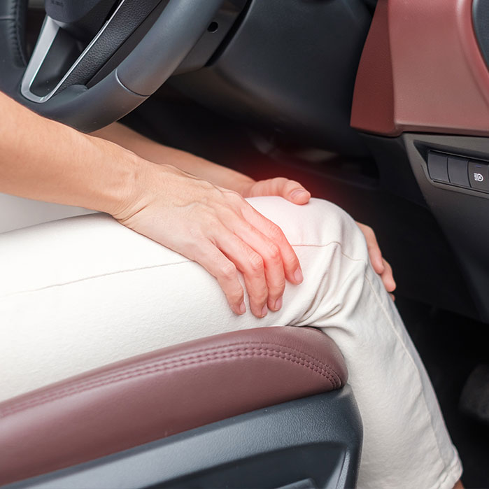 auto accident injury treatment in Wilmington for knee pain